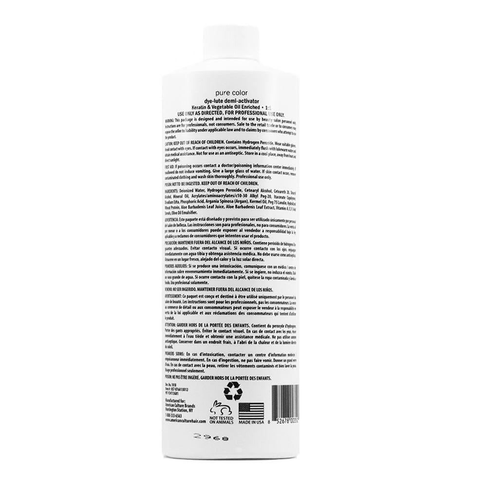 Dye-lute Pure Color Creme Developer – American Culture Brands Pro